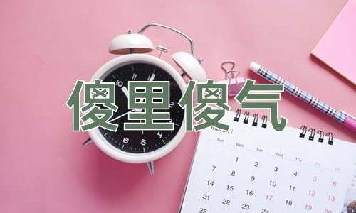 成语傻里傻气