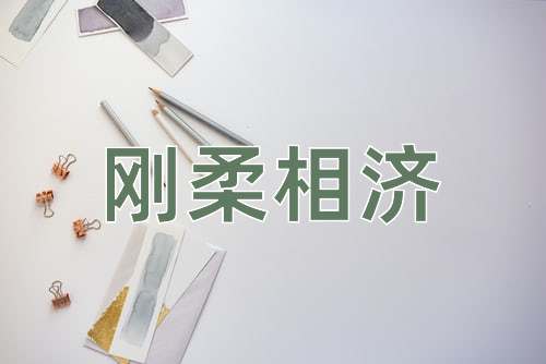 成语刚柔相济