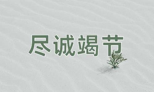 成语尽诚竭节