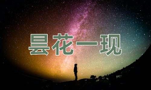 成语昙花一现