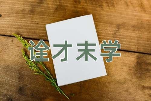 成语诠才末学