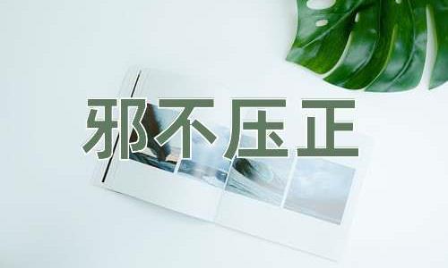 成语邪不压正