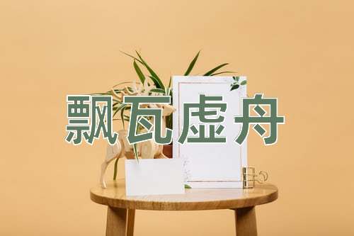 成语飘瓦虚舟